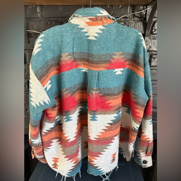 Boho Aztec Shacket - Picture 2 of 2